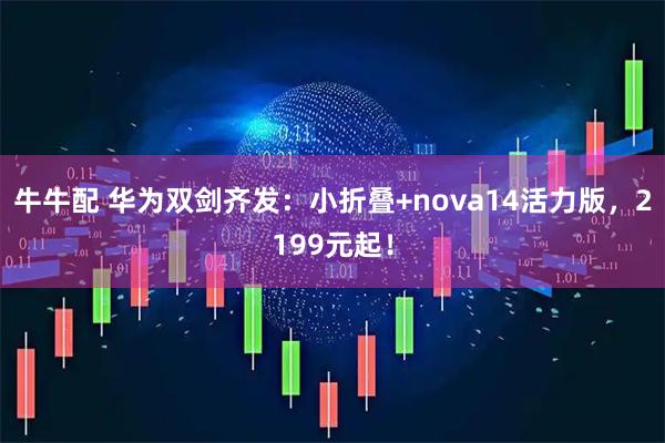 牛牛配 华为双剑齐发:小折叠+nova14活力版,2199元起!